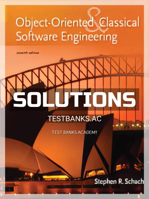 Cover for Solutions Manual for Classical and Object-Oriented Software Engineering 7th Edition by Stephen Schach