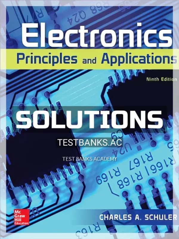 Cover for Solutions Manual for Electronics 9th Edition by Schuler