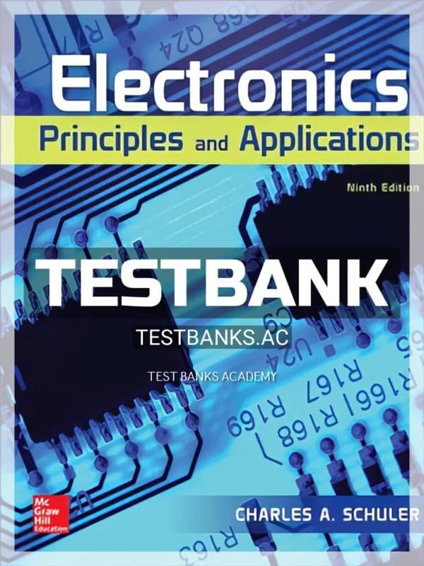 Cover for Test Bank for Electronics 9th Edition by Schuler