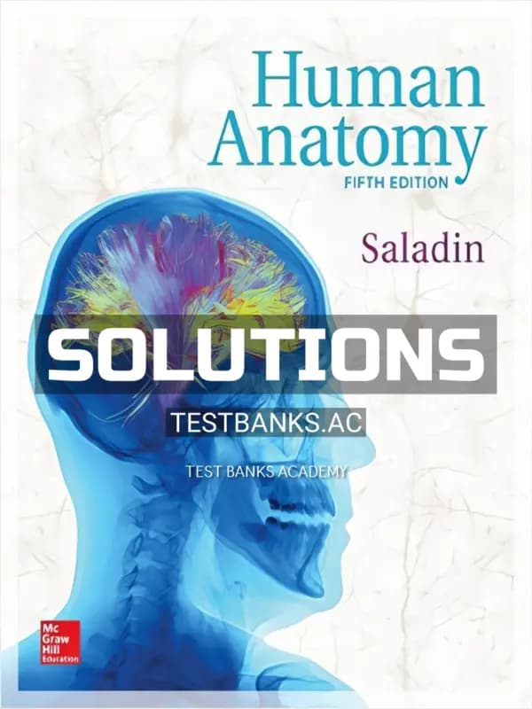 Cover for Solutions Manual for Human Anatomy 5th Edition by Saladin