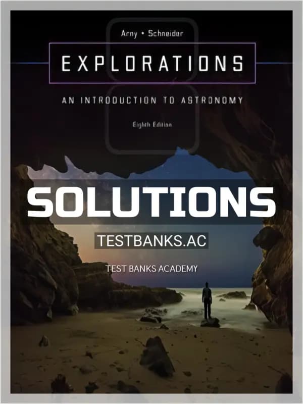Cover for Solutions Manual for Explorations Introduction to Astronomy 8th Edition by Arny