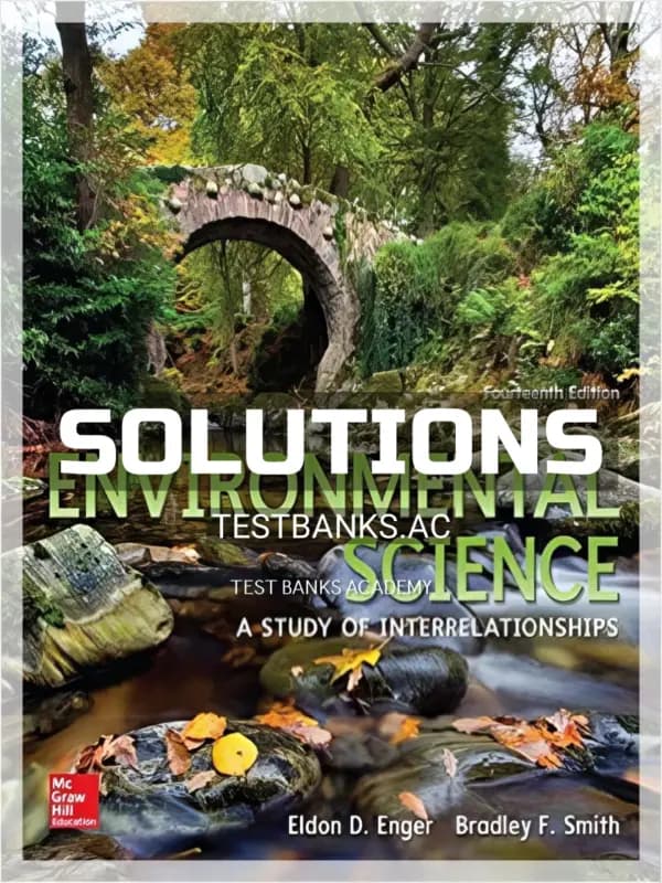Cover for Solutions Manual for Environmental Science 14th Edition by Enger