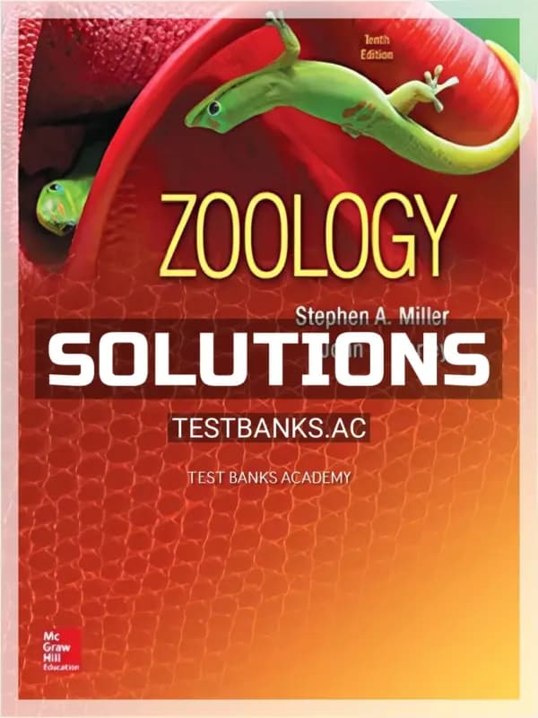 Cover for Solutions Manual for Zoology 10th Edition by Miller