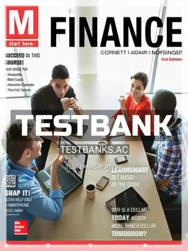 Cover for Test Bank for M Finance 3rd Edition by Cornett