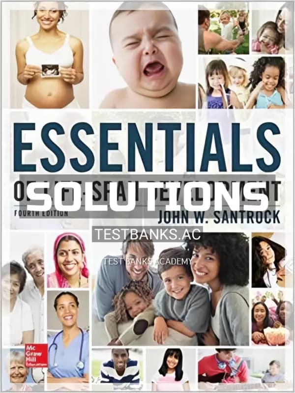 Cover for Solutions Manual for Essentials of Life Span Development 4th Edition by Santrock