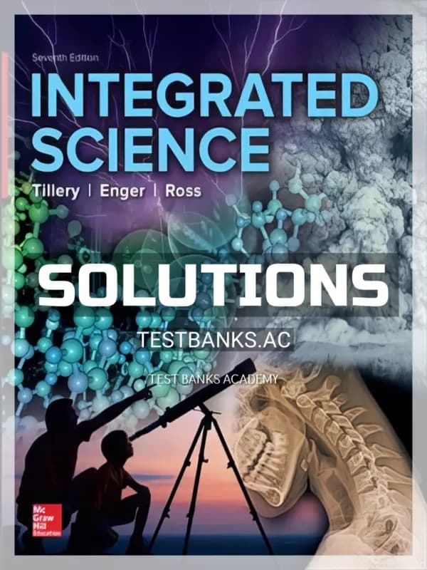Cover for Solutions Manual for Integrated Science 7th Edition by Tillery