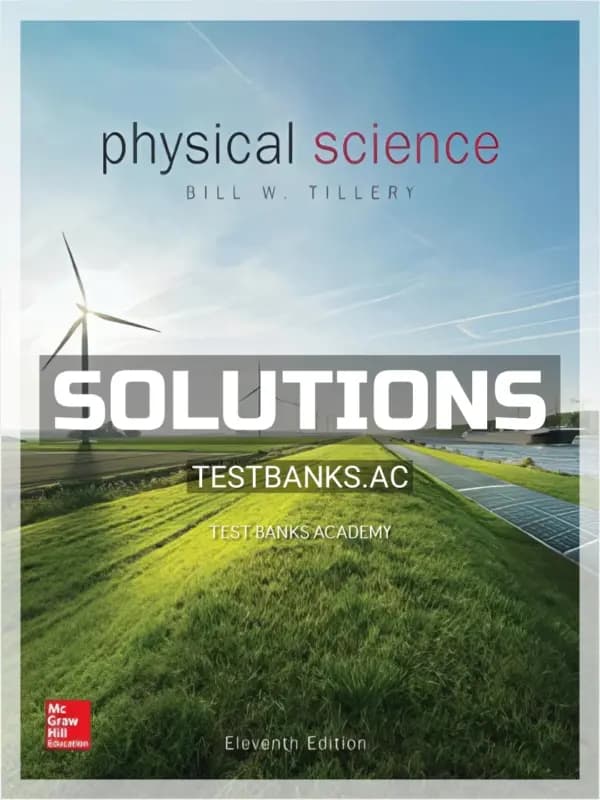 Cover for Solutions Manual for Physical Science 11th Edition by Tillery