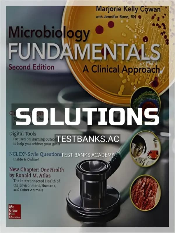 Cover for Solutions Manual for Microbiology Fundamentals A Clinical Approach 2nd Edition by Cowan