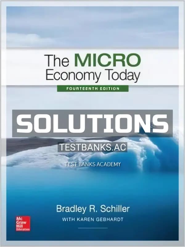 Cover for Solutions Manual for The Economy Today 14th Edition by Schiller