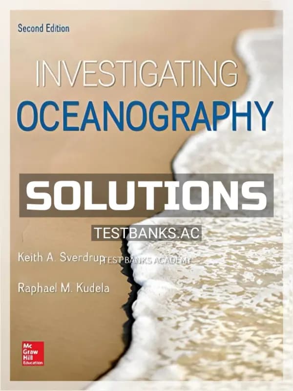 Cover for Solutions Manual for Investigating Oceanography 2nd Edition by Sverdrup