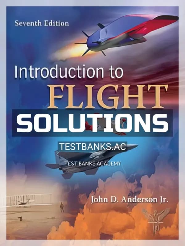 Cover for Solutions Manual for Introduction to Flight 7th Edition by Anderson
