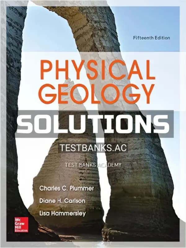 Cover for Solutions Manual for Physical Geology 15th Edition by Plummer