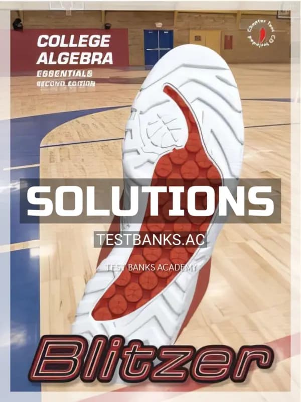 Solutions Manual for College Algebra Essentials 2nd Edition by Blitzer cover