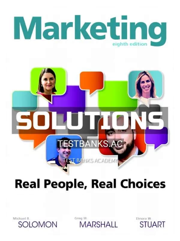 Cover for Solutions Manual for Marketing Real People Real Choices 8th Edition by Solomon
