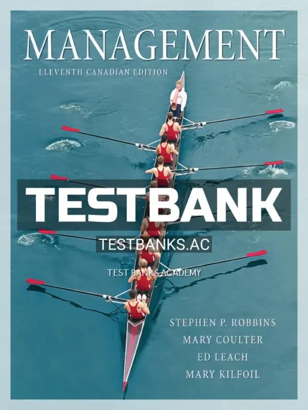 Cover for Test Bank for Management 11th CA Edition by Robbins