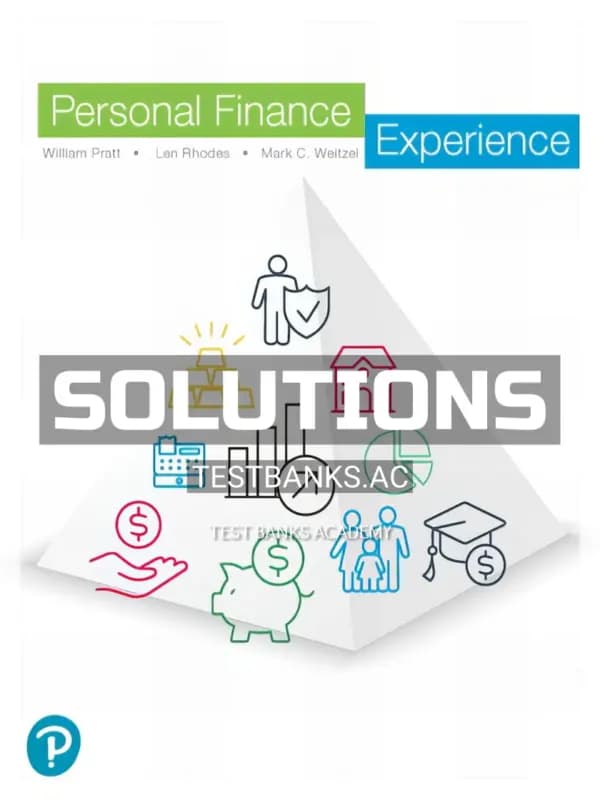 Cover for Solutions Manual for Personal Finance Experience 1st Edition by Pratt