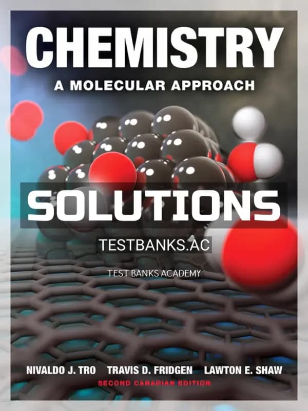Cover for Solutions Manual for Chemistry A Molecular Approach 2nd CA Edition by Tro
