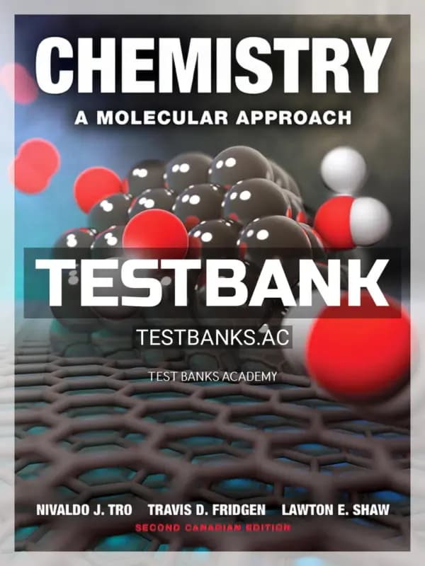 Cover for Test Bank for Chemistry A Molecular Approach 2nd CA Edition by Tro