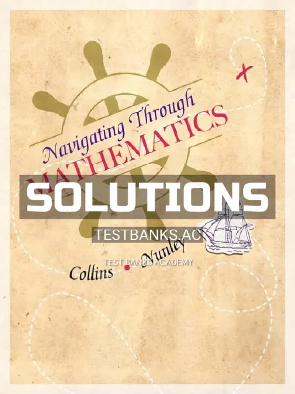 Cover for Solutions Manual for Navigating Through Mathematics 1st Edition by Collins