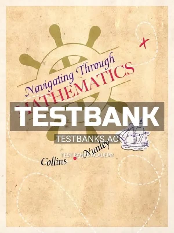 Cover for Test Bank for Navigating Through Mathematics 1st Edition by Collins