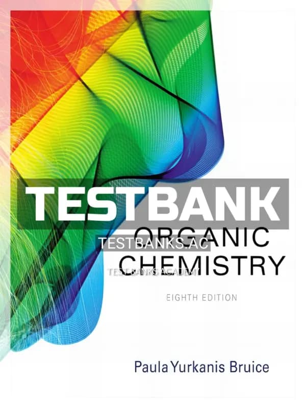 Cover for Test Bank for Organic Chemistry 8th Edition by Bruice