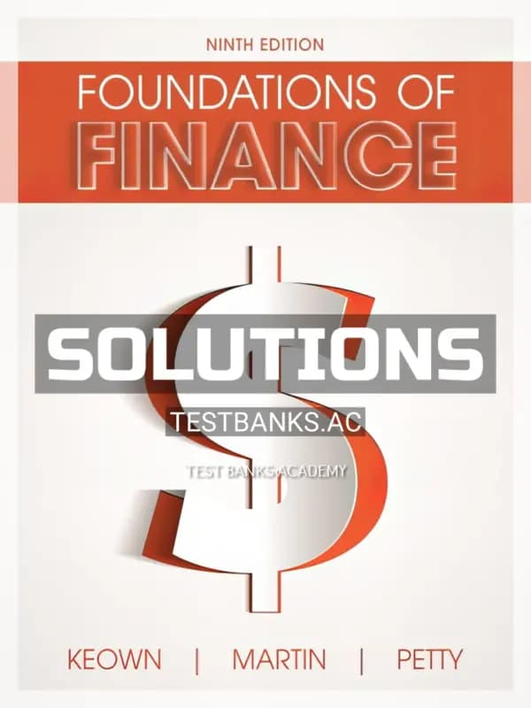 Cover for Solutions Manual for Foundations of Finance 9th Edition by Keown