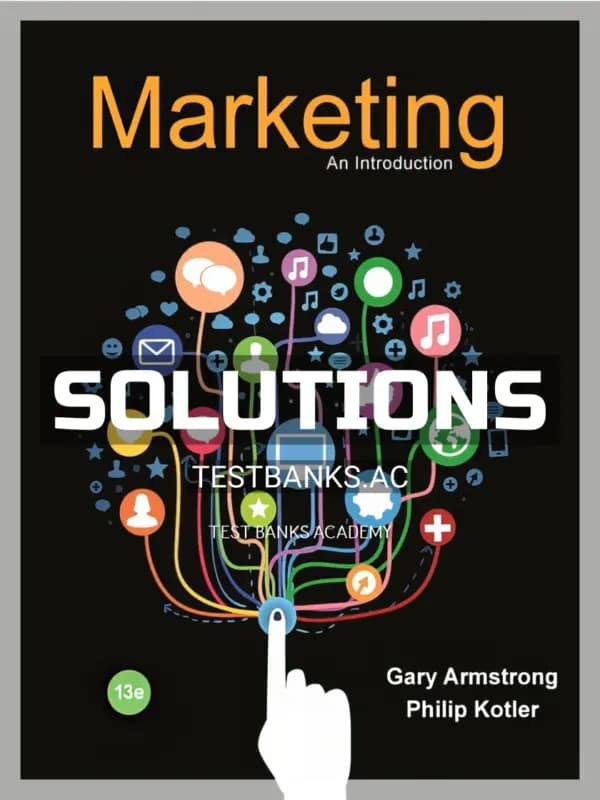 Cover for Solutions Manual for Marketing An Introduction 13th Edition by Armstrong