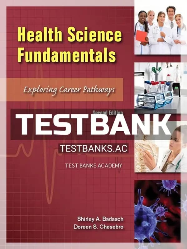 Cover for Test Bank for Health Science Fundamentals 2nd Edition by Badasch