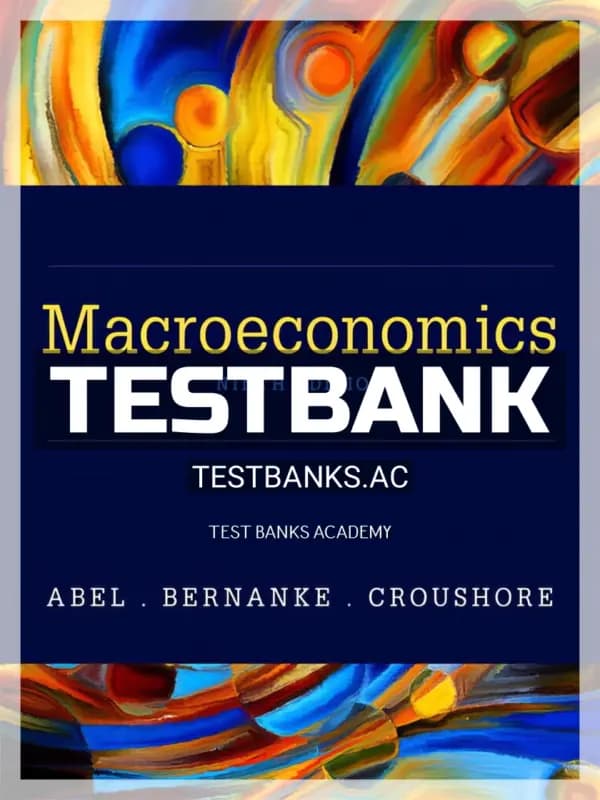 Cover for Test Bank for Macroeconomics 9th Edition by Abel