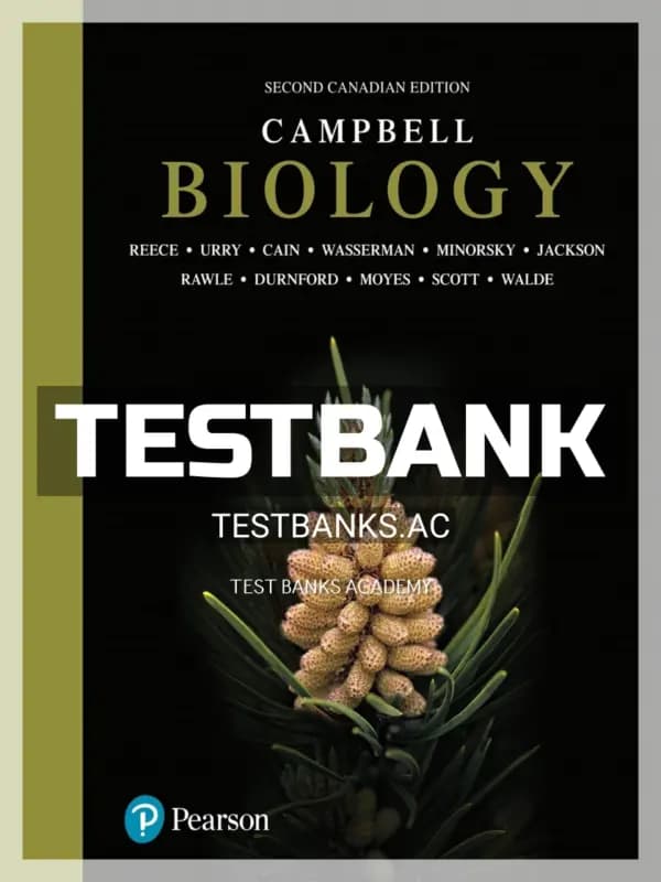 Cover for Test Bank for Campbell Biology 2nd CA Edition by Reece
