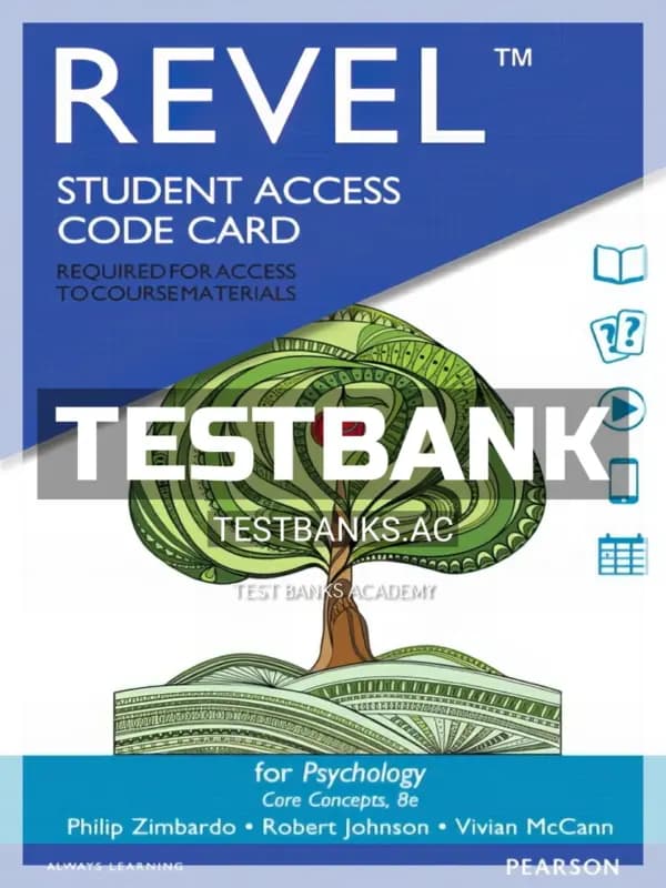 Cover for Test Bank for Psychology Core Concepts 8th Edition by Zimbardo