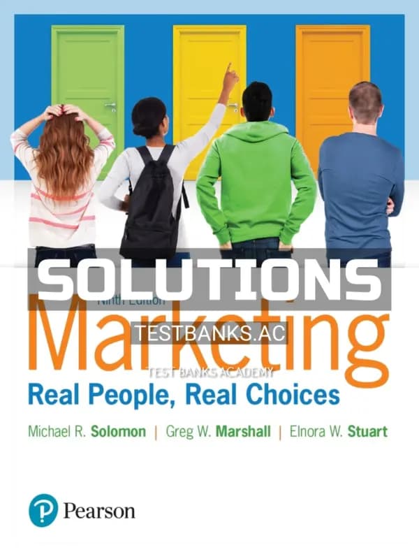 Cover for Solutions Manual for Marketing Real People Real Choices 9th Edition by Solomon