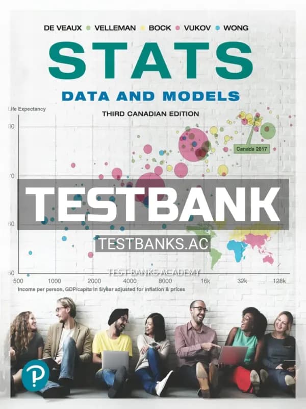 Cover for Test Bank for Stats Data and Models 3rd CA Edition by Veaux
