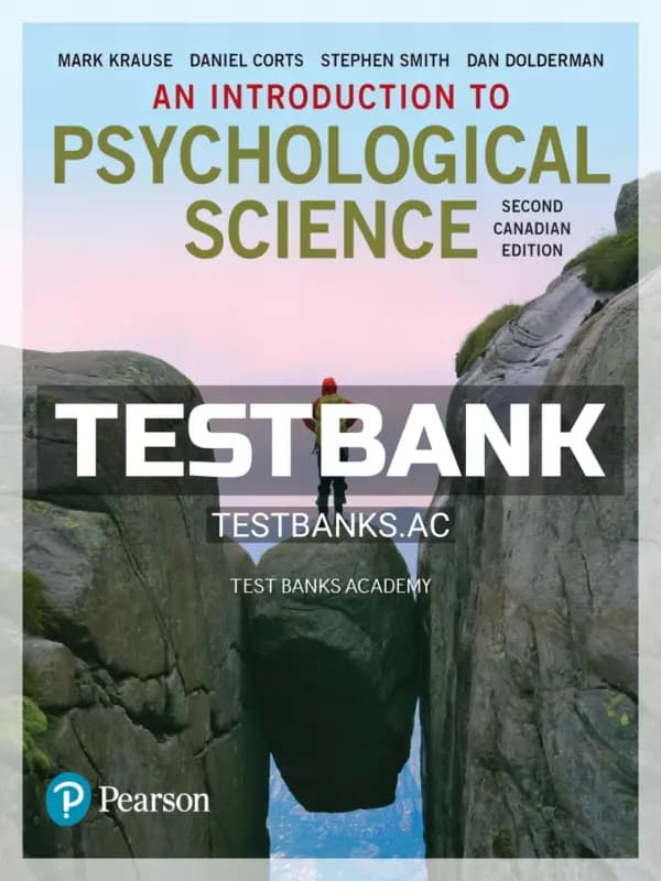 Cover for Test Bank for Introduction to Psychological Science 2nd CA Edition by Krause