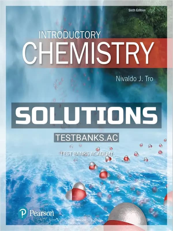Cover for Solutions Manual for Introductory Chemistry 6th Edition by Tro