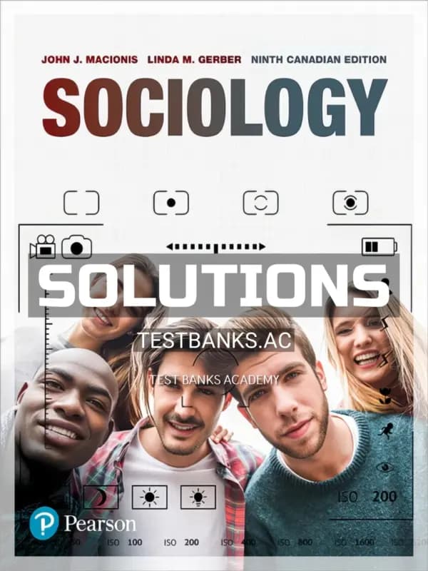 Cover for Solutions Manual for Sociology 9th CA Edition by Macionis
