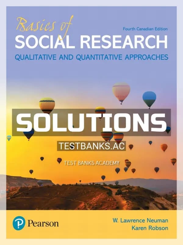 Cover for Solutions Manual for Basics of Social Research 4th CA Edition by Neuman