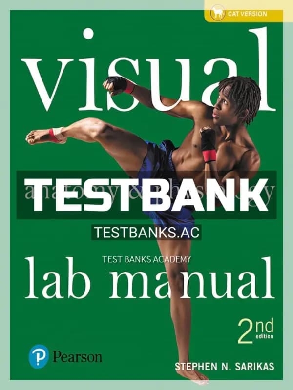 Cover for Test Bank for Visual Anatomy and Physiology Lab Manual Cat Version 2nd Edition by Sarikas