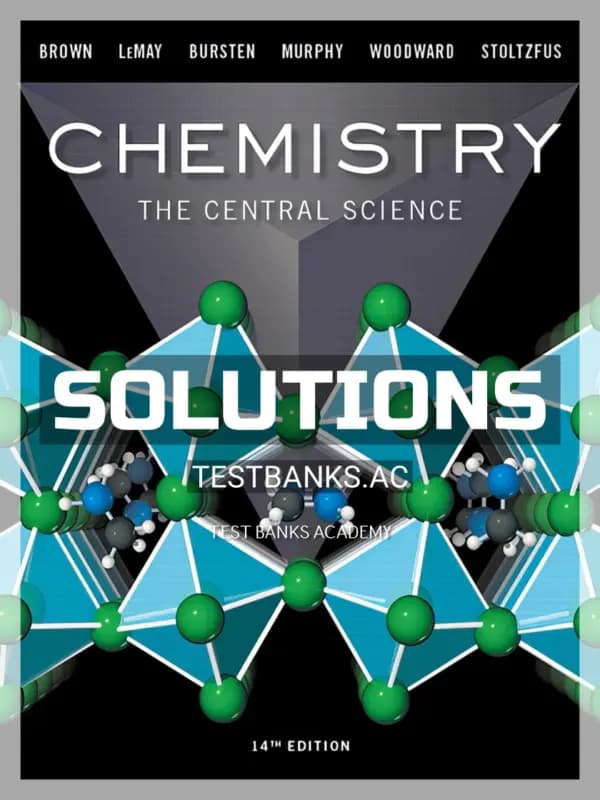 Cover for Solutions Manual for Chemistry The Central Science 14th Edition by Brown