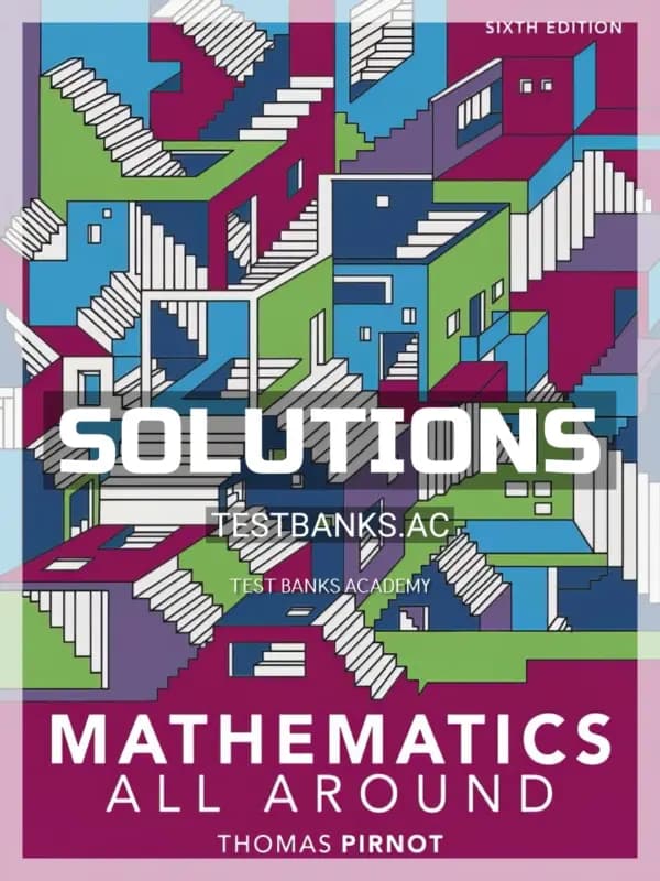 Cover for Solutions Manual for Mathematics All Around 6th Edition by Pirnot