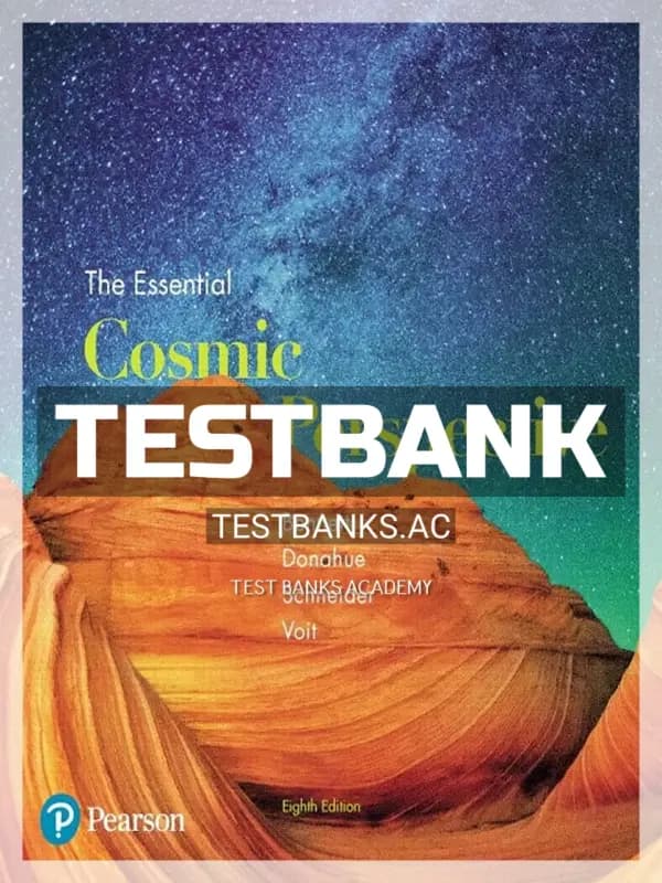 Cover for Test Bank for Essential Cosmic Perspective 8th Edition by Bennett