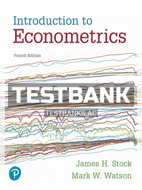 Cover for Test Bank for Introduction to Econometrics 4th Edition by Stock