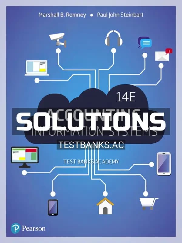 Cover for Solutions Manual for Accounting Information Systems 14th Edition by Romney