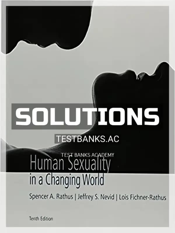Cover for Solutions Manual for Human Sexuality in a Changing World 10th Edition by Rathus