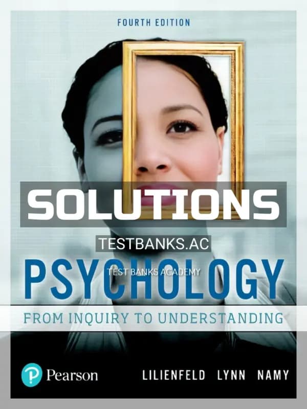 Cover for Solutions Manual for Psychology From Inquiry to Understanding 4th Edition by Lilienfeld