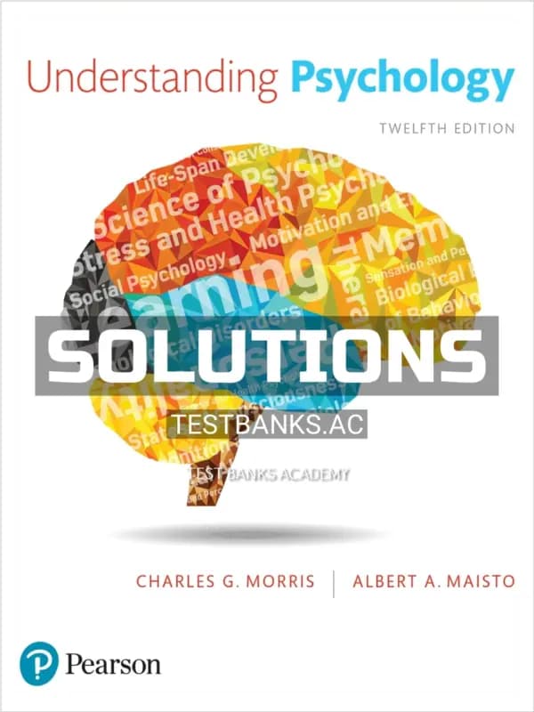 Cover for Solutions Manual for Understanding Psychology 12th Edition by Morris