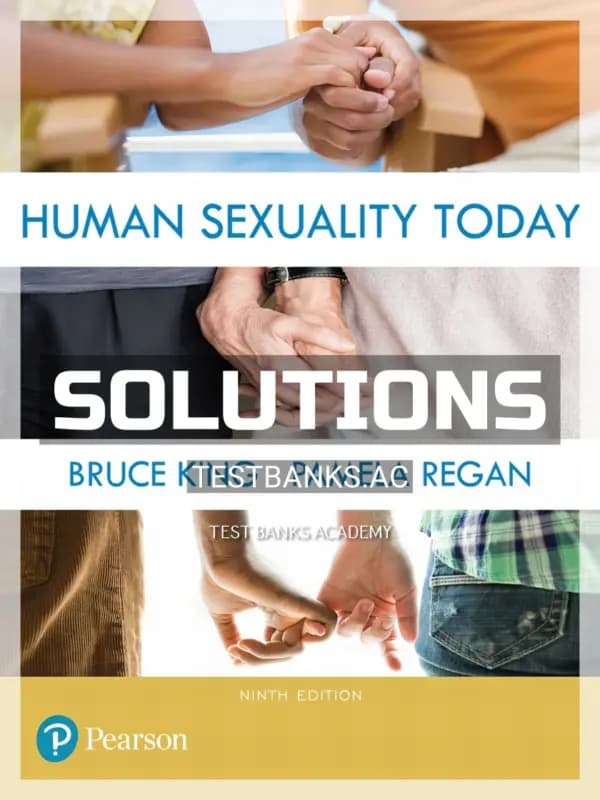 Cover for Solutions Manual for Human Sexuality Today 9th Edition by King