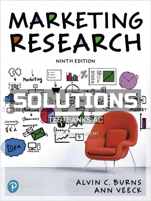 Cover for Solutions Manual for Marketing Research 9th Edition by Burns