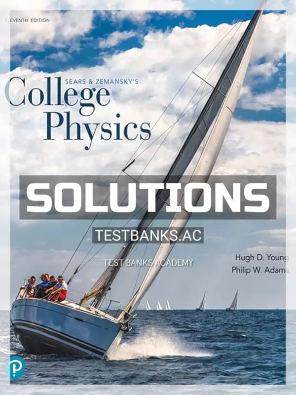 Cover for Solutions Manual for College Physics 11th Edition by Young