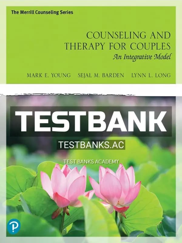 Cover for Test Bank for Counseling and Therapy for Couples 1st Edition by Young